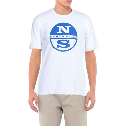 North Sails Crisp White Logo Cotton T-Shirt by North Sails