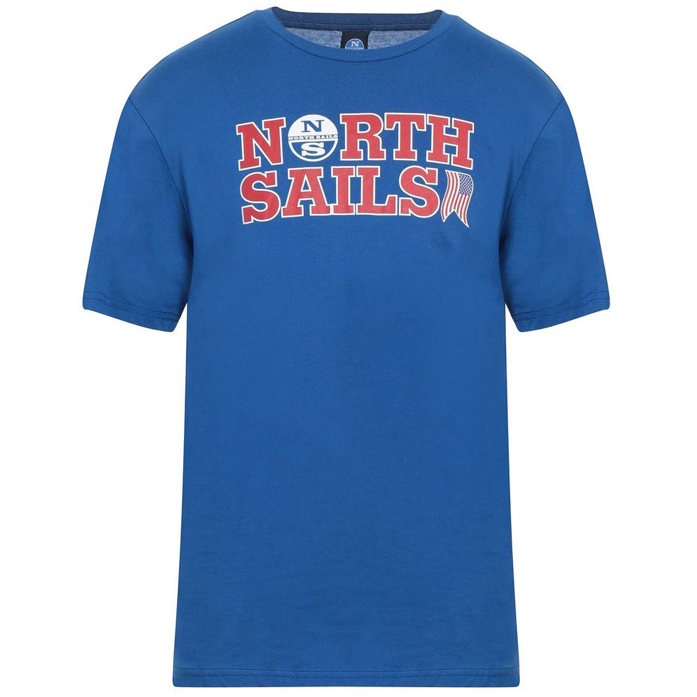 North Sails Light Blue Cotton Men T-Shirt by North Sails