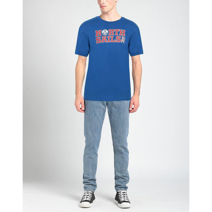North Sails Light Blue Cotton Men T-Shirt by North Sails