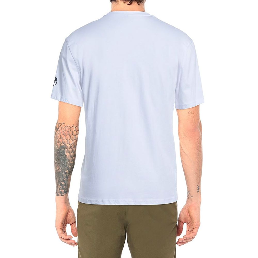 North Sails Pristine White Rubber Logo Tee by North Sails
