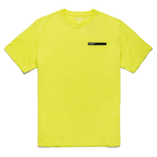 T-shirt en coton jaune avec logo en relief Refrigiwear