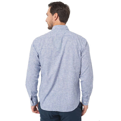 La Martina Elegant Checkered Cotton Shirt with Embroidered Logo by La Martina