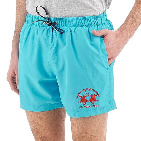 Maillot de bain homme La Martina bleu en polyester