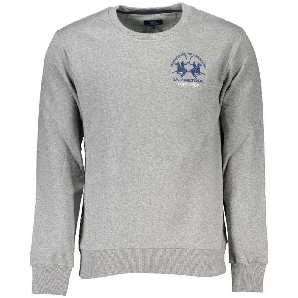 La Martina Embroidered Cotton Crewneck Sweater by La Martina