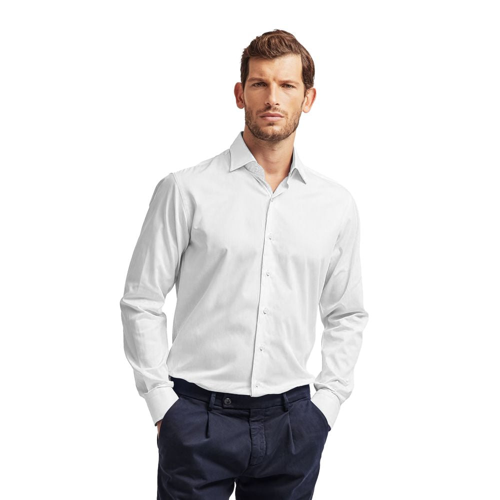 Ballantyne White Cotton Men Shirt by Ballantyne