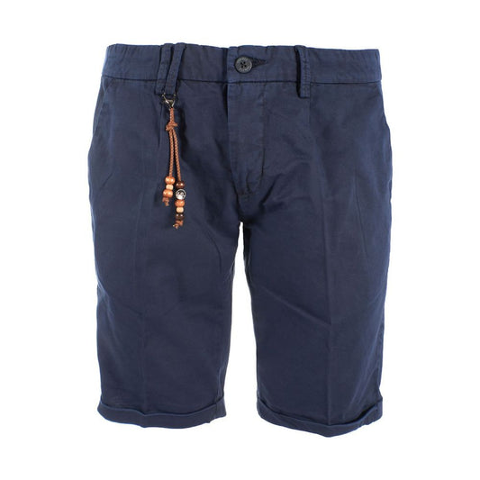 Bermuda bleu en coton mélangé Yes Zee Chic