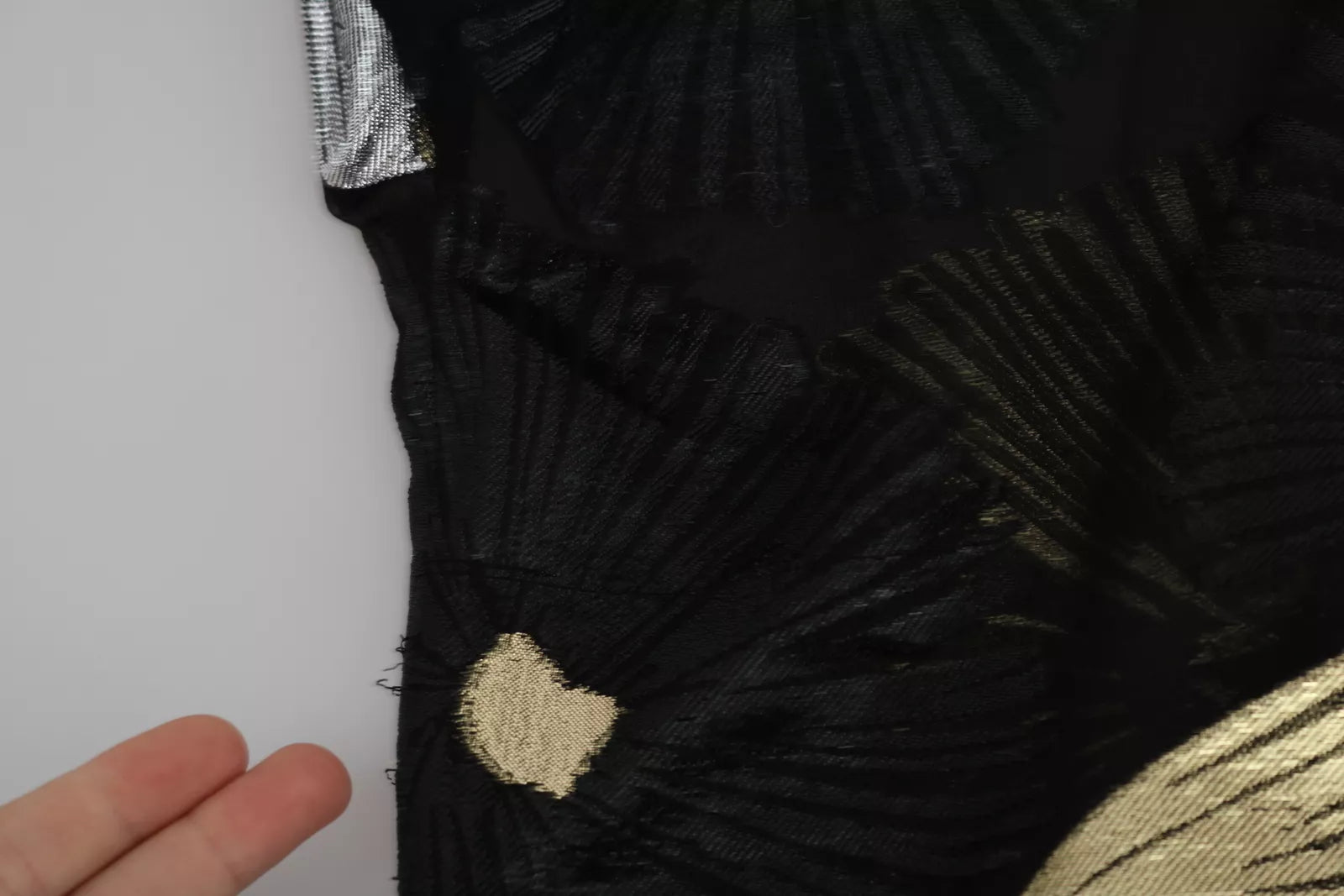 Dsquared² Gold Silver Silk Jacquard See Through Top Blouse by Dsquared²