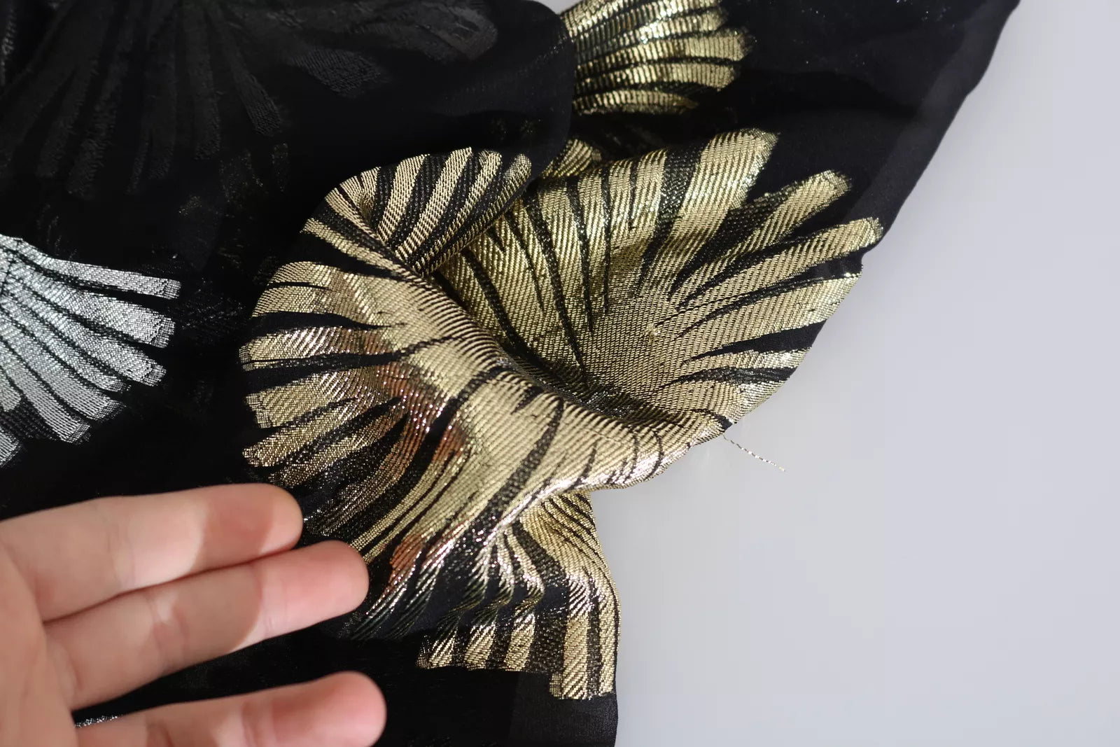 Dsquared² Gold Silver Silk Jacquard See Through Top Blouse by Dsquared²