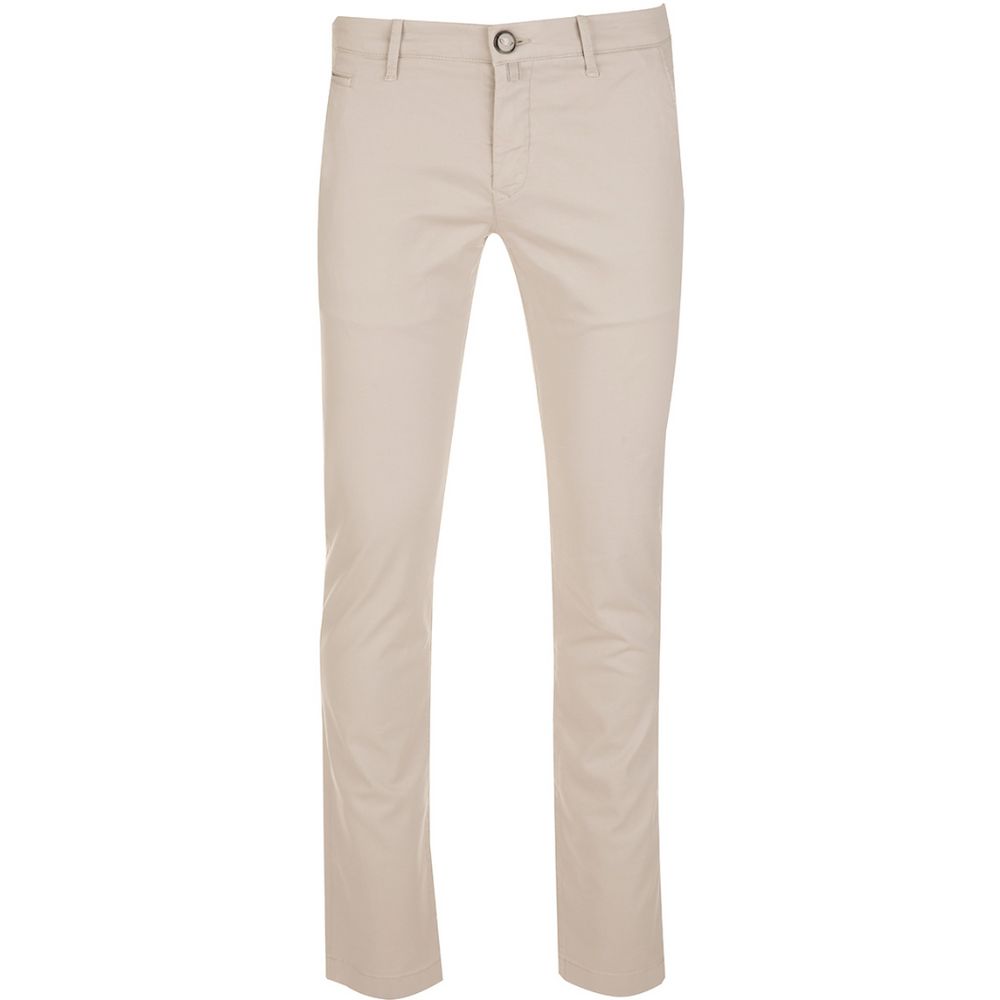 Jacob Cohen Beige Cotton Chino Trousers – Slim Fit Elegance by Jacob Cohen