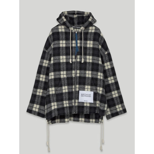 Palm Angels Black Cashmere Men Sweater Jacket by Palm Angels