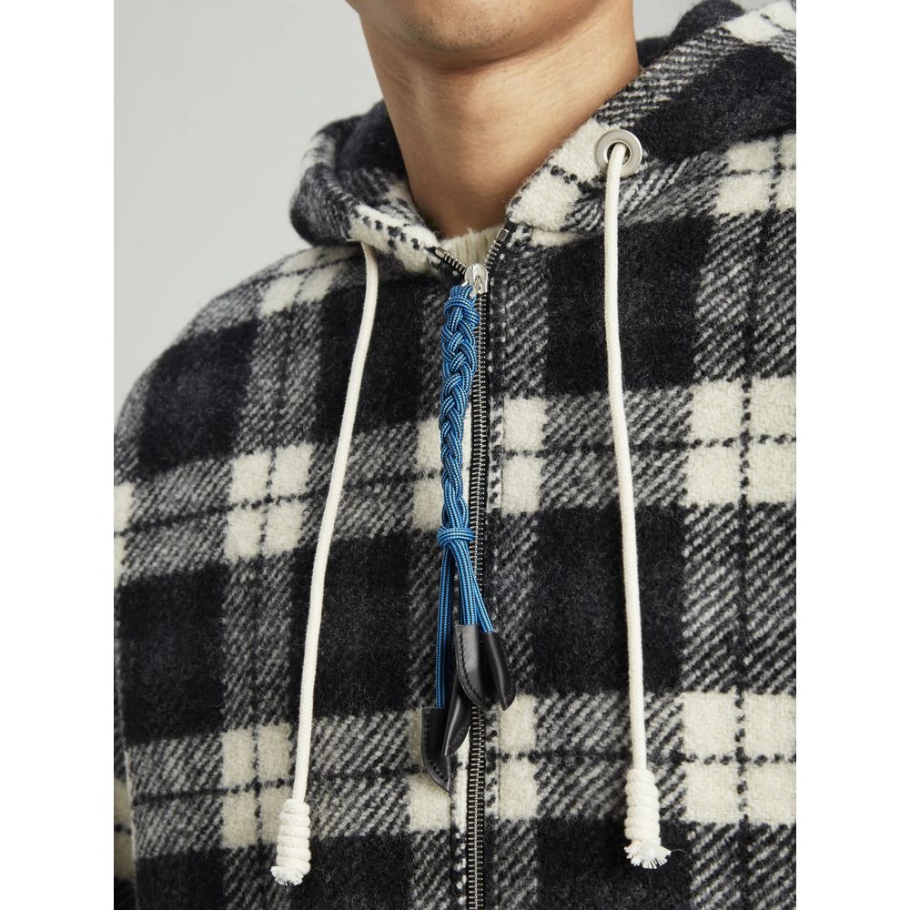 Palm Angels Black Cashmere Men Sweater Jacket by Palm Angels