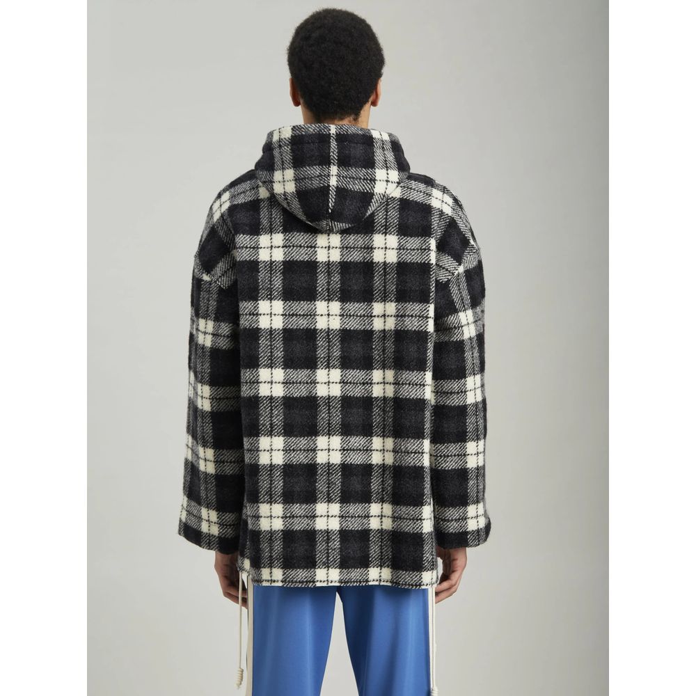 Palm Angels Black Cashmere Men Sweater Jacket by Palm Angels