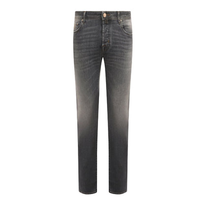 Jean Jacob Cohen en coton stretch gris élégant, coupe classique