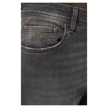 Jean Jacob Cohen en coton stretch gris élégant, coupe classique