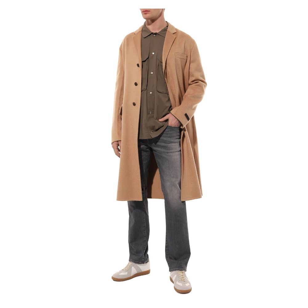 Jean Jacob Cohen en coton stretch gris élégant, coupe classique