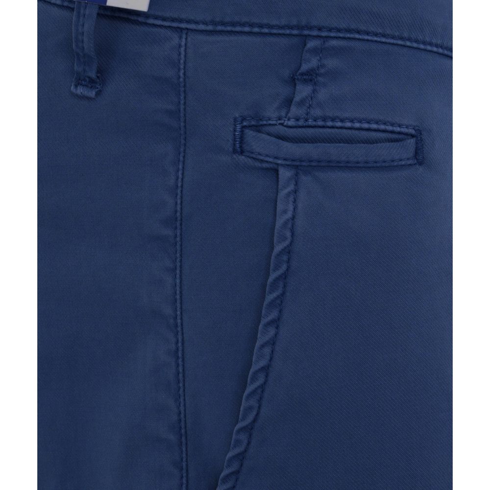 Jacob Cohen Elegant Slim Fit Chino Trousers in Blue by Jacob Cohen