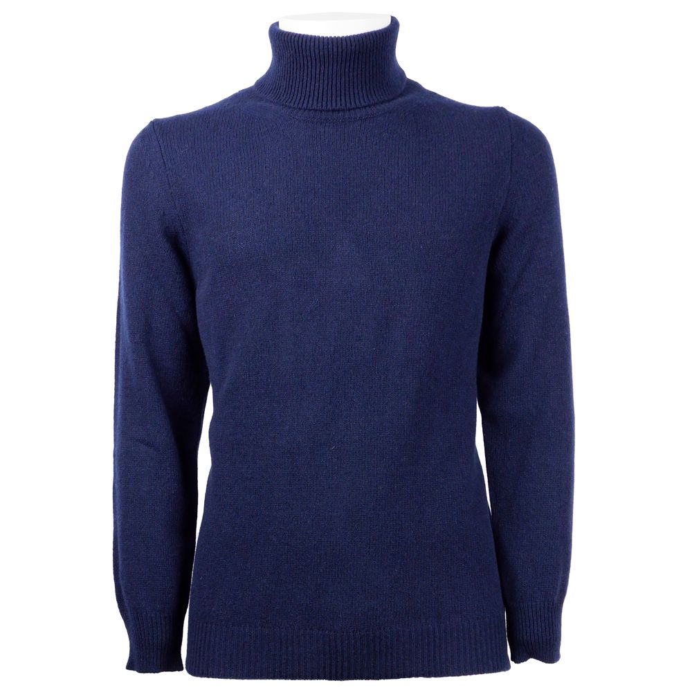 Emilio Romanelli Blue Cashmere Men Sweater by Emilio Romanelli