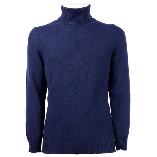 Emilio Romanelli Blue Cashmere Men Sweater by Emilio Romanelli