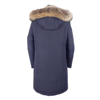 Imperméable homme en laine bleue fabriqué en Italie