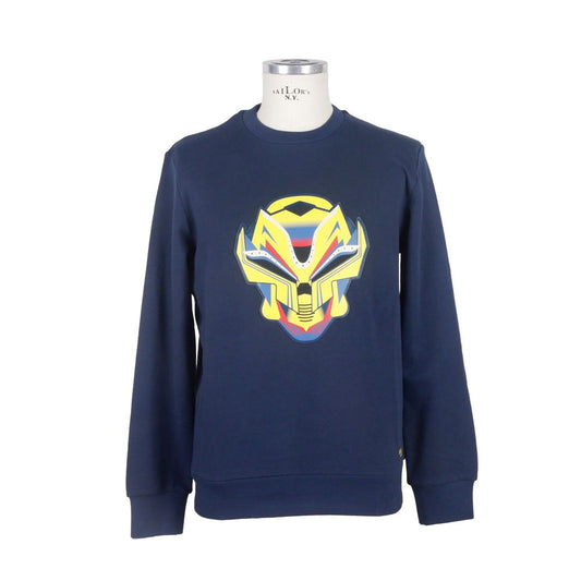 Pull homme en coton bleu Bikkembergs