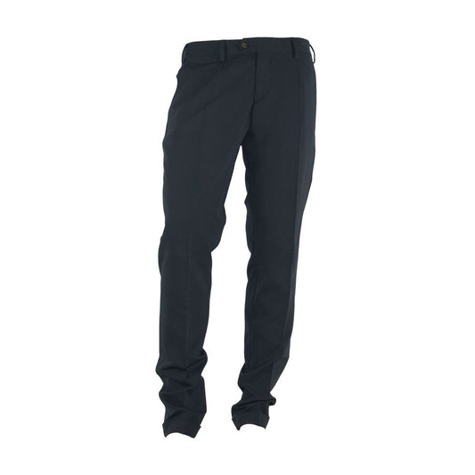 Made in Italy Elegant Black Trousers for the Modern Man by Made in Italy