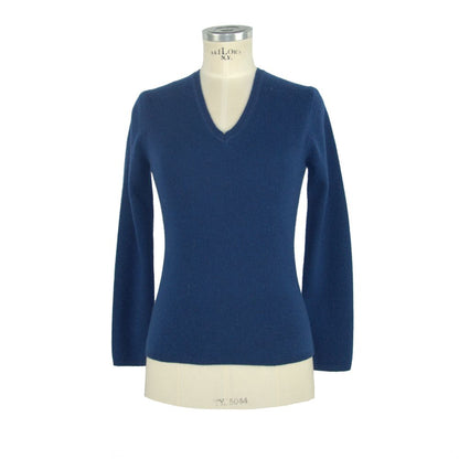 Emilio Romanelli Blue Cashmere Women Sweater by Emilio Romanelli