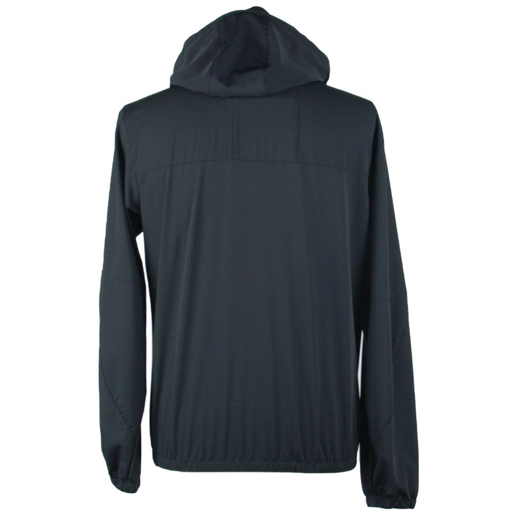 Veste à capuche élégante et zippée Emilio Romanelli en noir