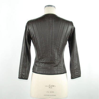 Veste en cuir noir pour femme Emilio Romanelli
