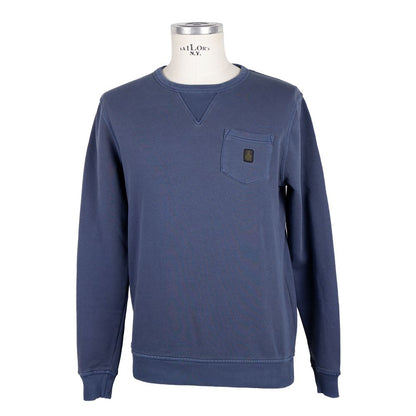 Refrigiwear Blue Cotton Men's Sweater by Refrigiwear