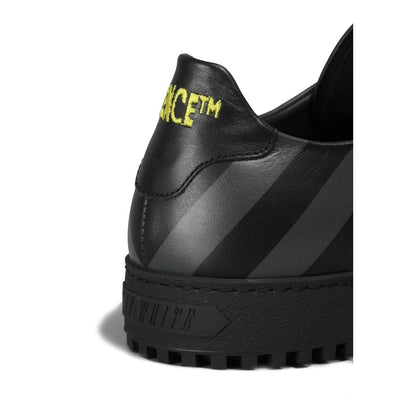 Baskets Off-White en cuir de veau noir pour femme