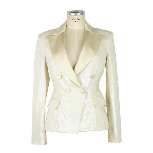 Blazer femme en polyester blanc Elisabetta Franchi