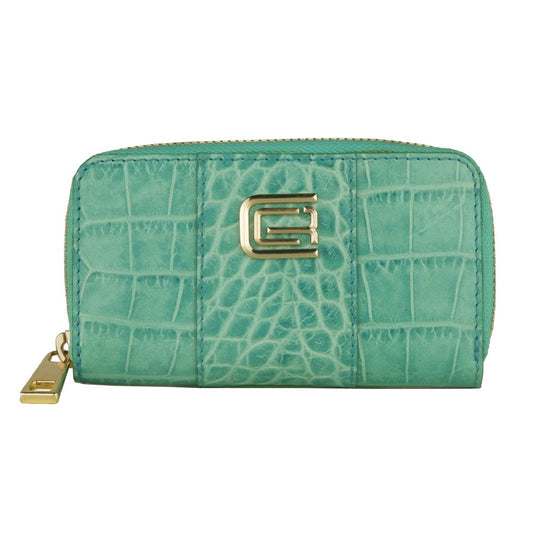 Porte-clés Cavalli Class en cuir de veau bleu clair pour femme