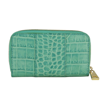 Porte-clés Cavalli Class en cuir de veau bleu clair pour femme
