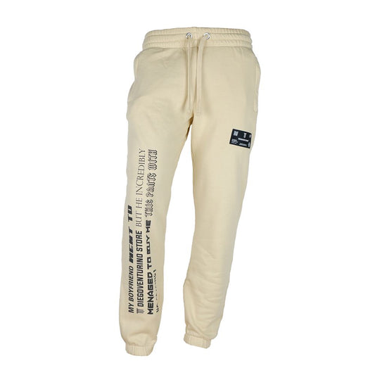 Pantalon de survêtement pour homme en coton beige Diego Venturino