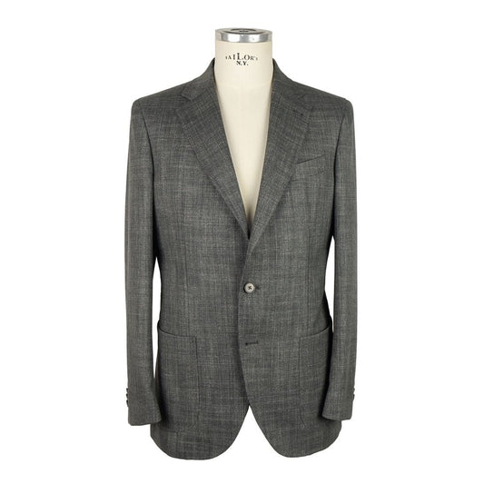 Blazer homme en laine grise Emilio Romanelli