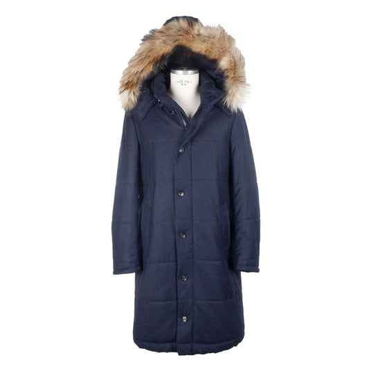 Veste homme en laine bleue fabriquée en Italie