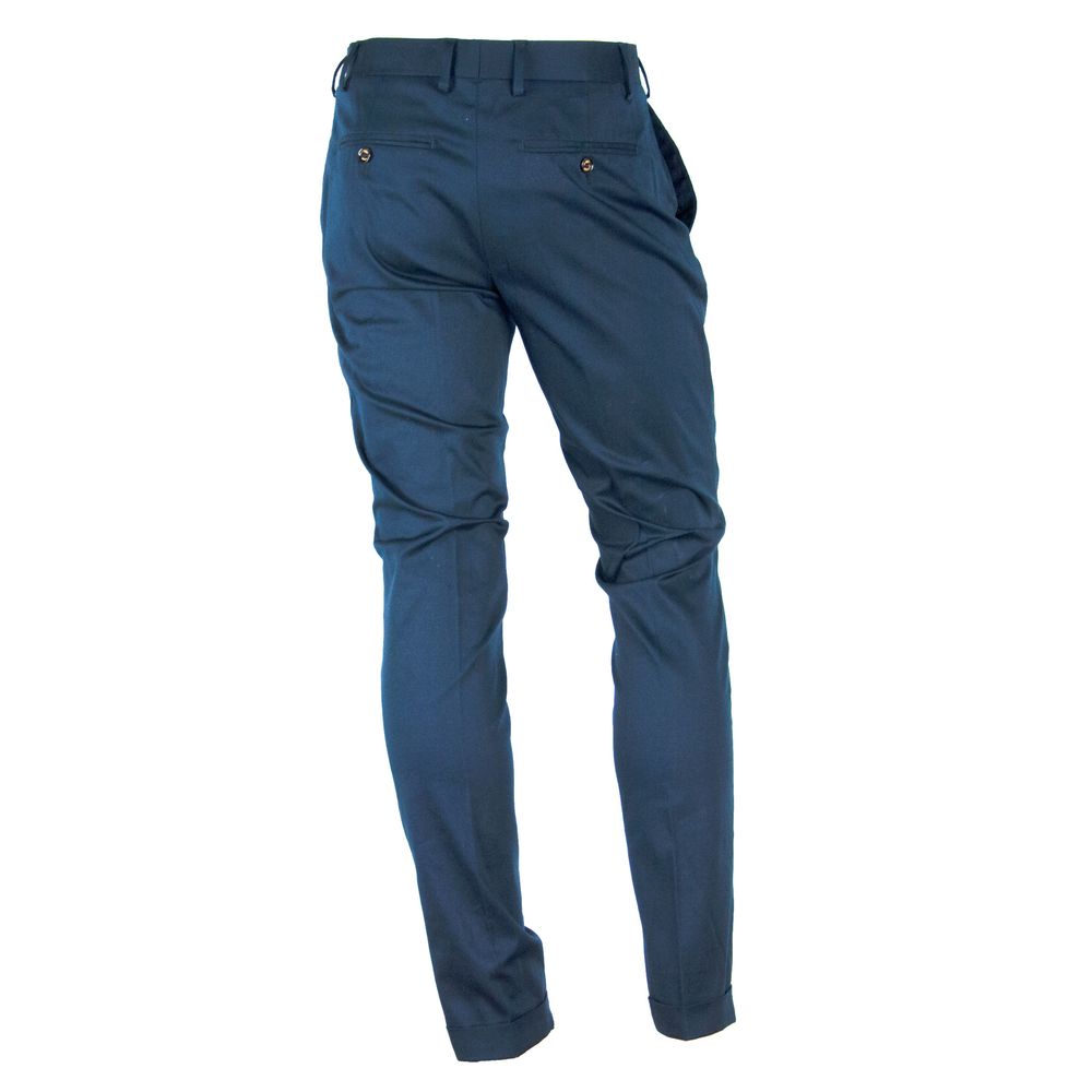 Made in Italy Elegant Summer Cotton Blend Trousers by Made in Italy