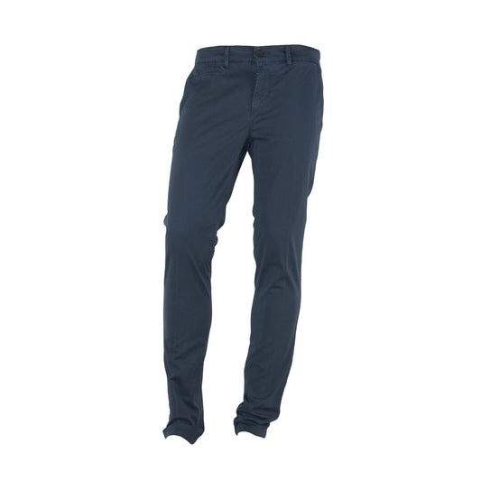 Made in Italy Chic Summer Cotton Blend Trousers by Made in Italy
