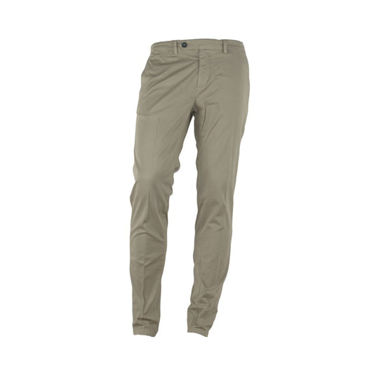 Pantalon d'été beige élégant pour homme fabriqué en Italie
