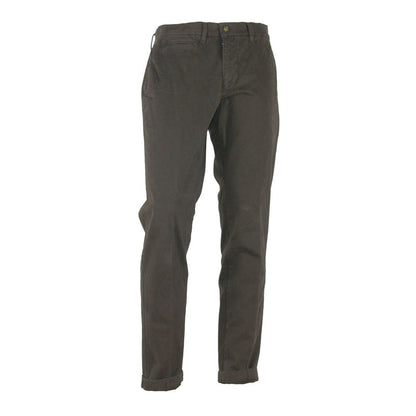 Made in Italy Elegant Brown Winter Trousers by Made in Italy