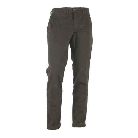 Made in Italy Elegant Brown Winter Trousers by Made in Italy