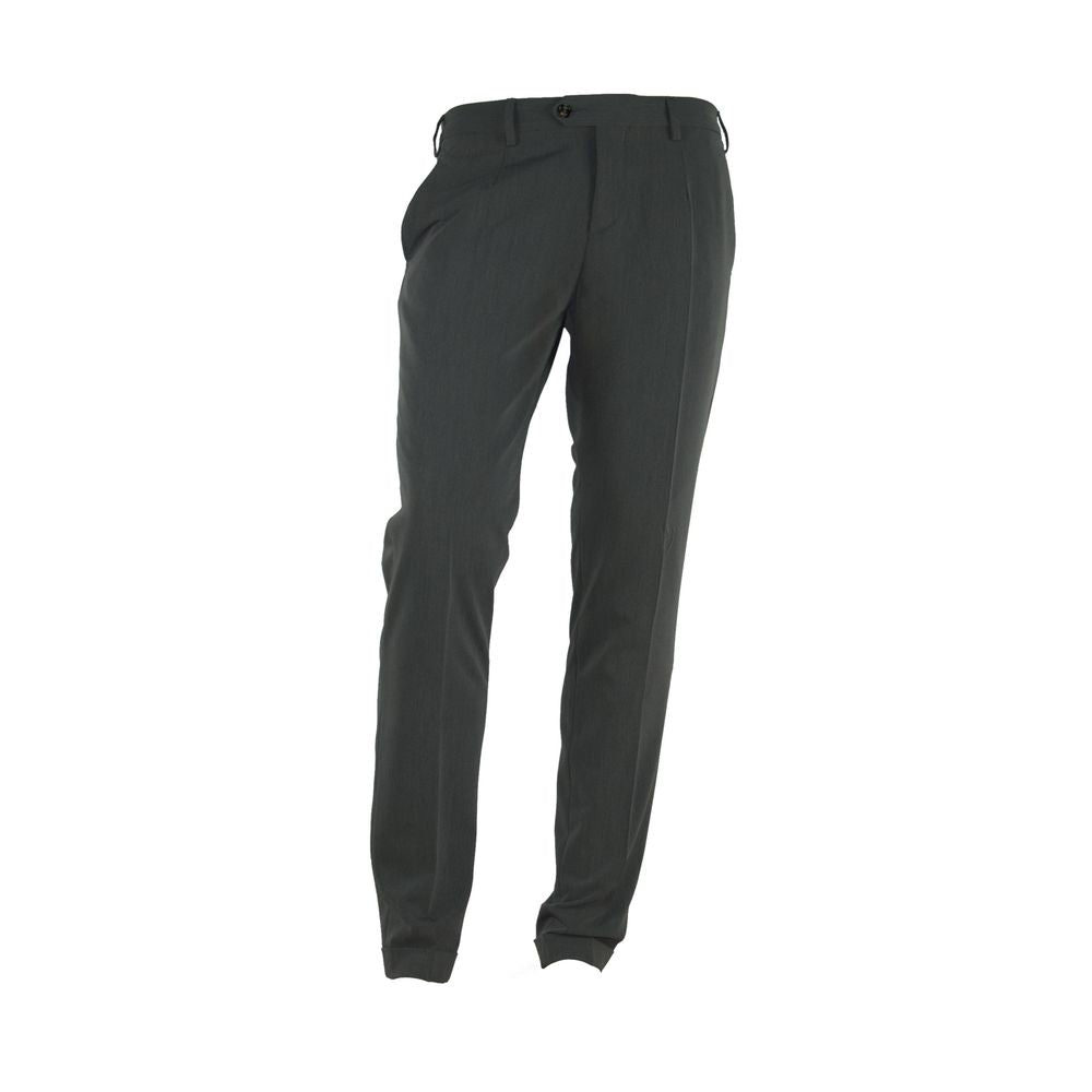 Made in Italy Elegant Italian Gray Trousers for Men by Made in Italy