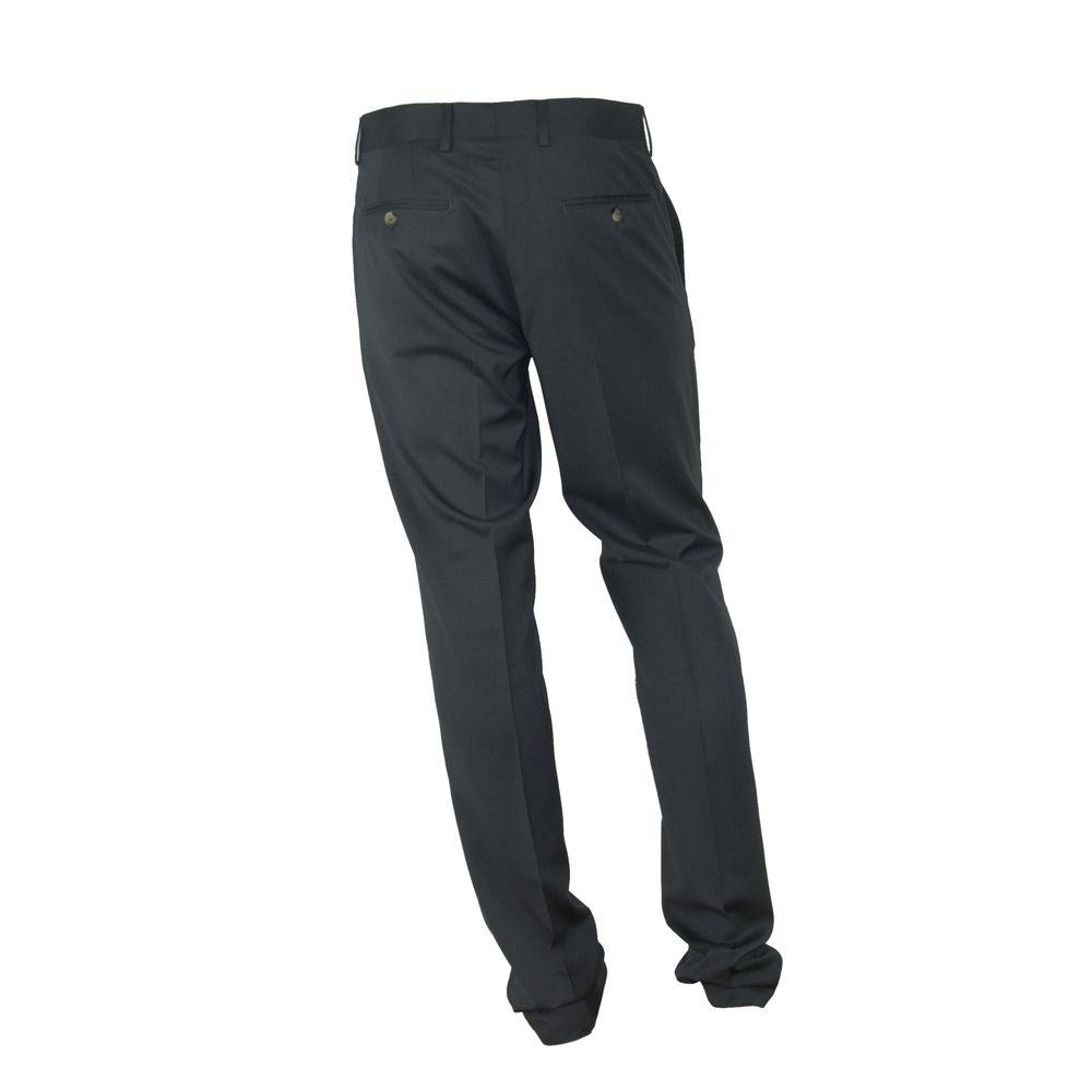 Made in Italy Elegant Italian Gray Trousers by Made in Italy