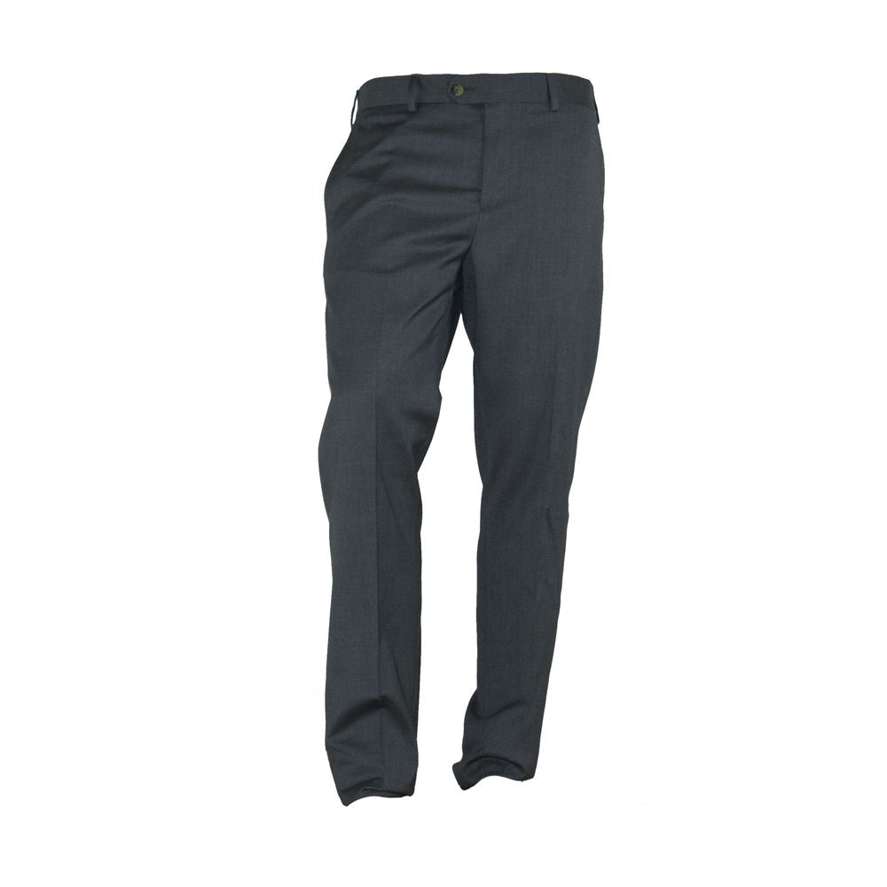 Made in Italy Elegant Italian Gray Trousers by Made in Italy
