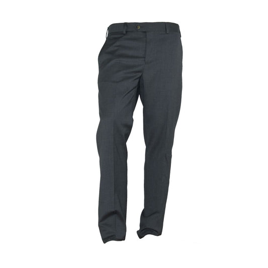 Made in Italy Elegant Italian Gray Trousers by Made in Italy