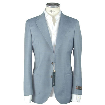Emilio Romanelli Light Blue Wool Men's Blazer