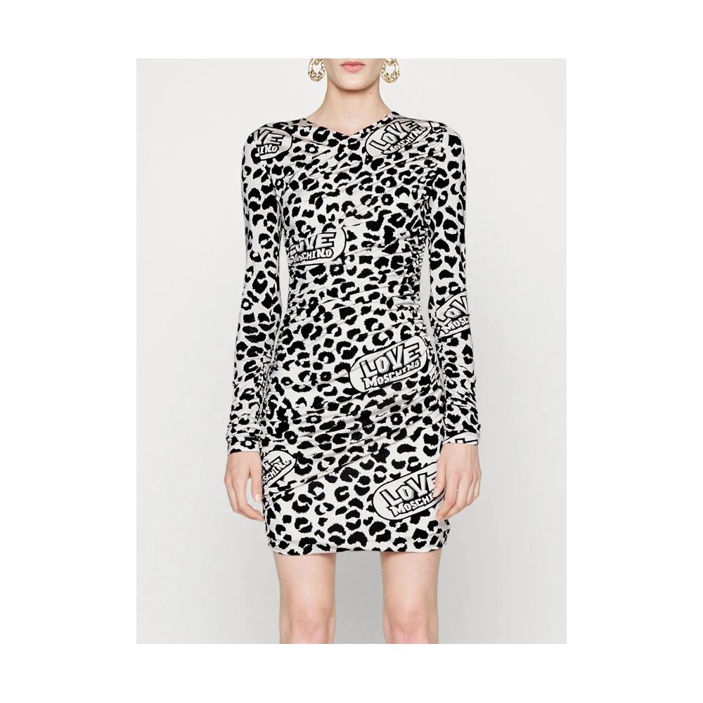 Love Moschino White Viscose Women Dress by Love Moschino