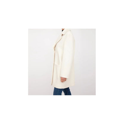 Manteau long élégant et blanc Love Moschino Chic Winter Elegance