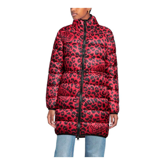 Doudoune longue à imprimé léopard Love Moschino Chic