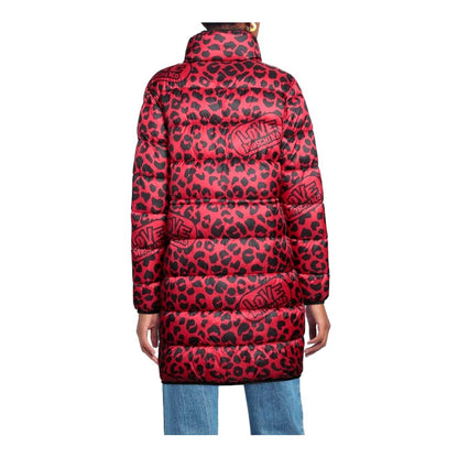 Doudoune longue à imprimé léopard Love Moschino Chic